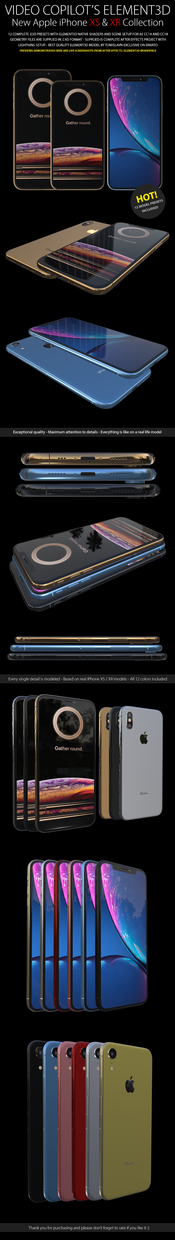 Element3D - iPhone XS & XR Collection Element3D - iPhone XS & XR Collection