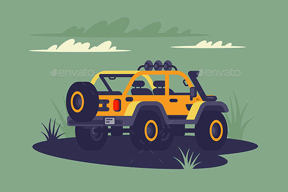 SUV in the Wild. - Man-made Objects Objects