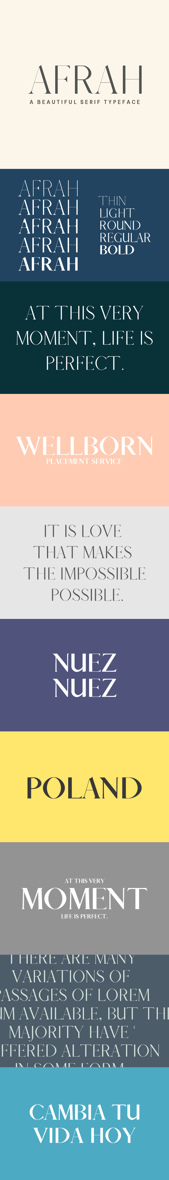 Afrah Serif Font Family Pack - Serif Fonts
