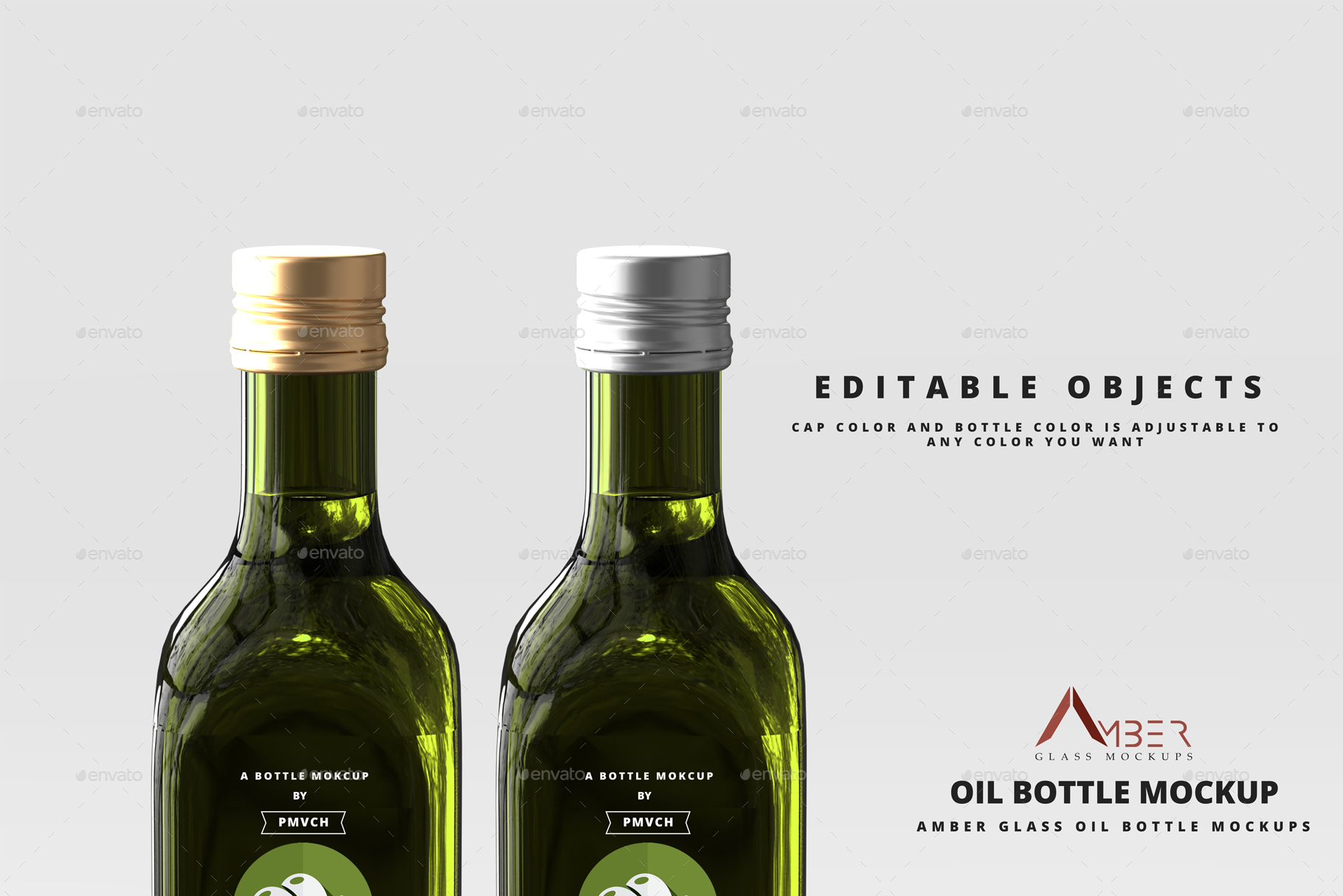 Download Amber Glass Oil Bottle Mockup By Deltatemplates Graphicriver Yellowimages Mockups