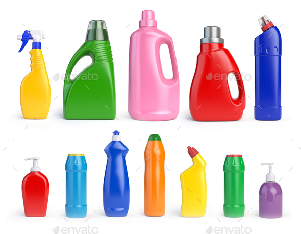 cleaning plastic bottles