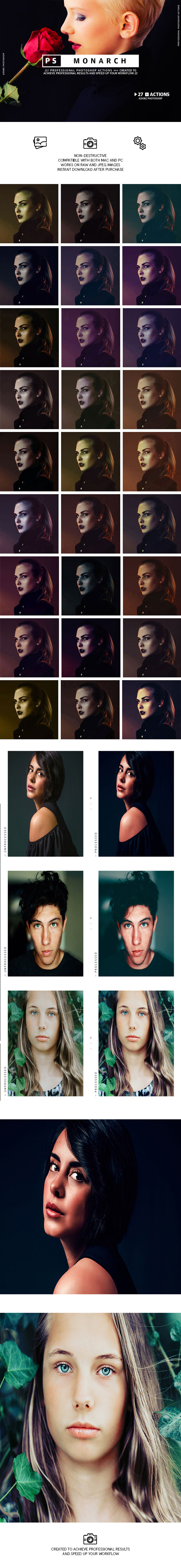 Monarch - Photoshop Actions - Photo Effects Actions