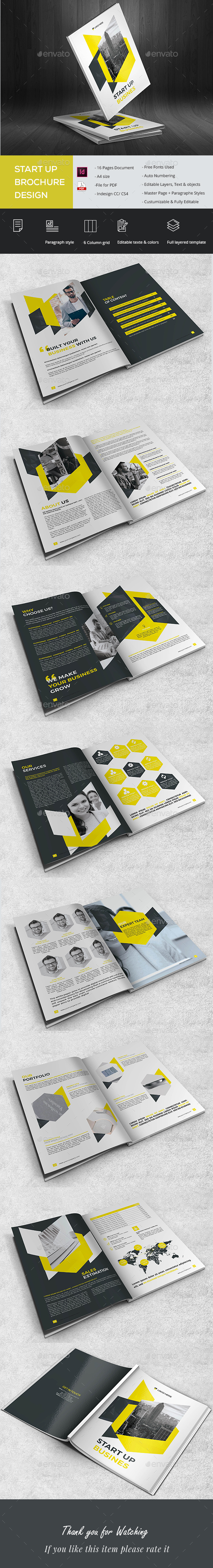 Start Up Brochure - Brochures Print Templates