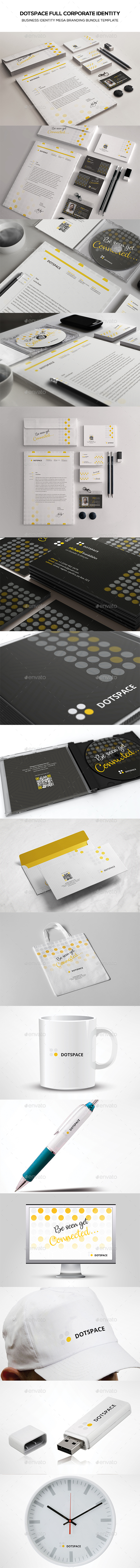 Dotspace Full Corporate Identity - Stationery Print Templates