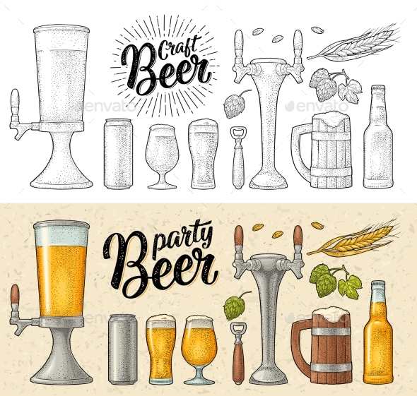 Beer Set - Food Objects