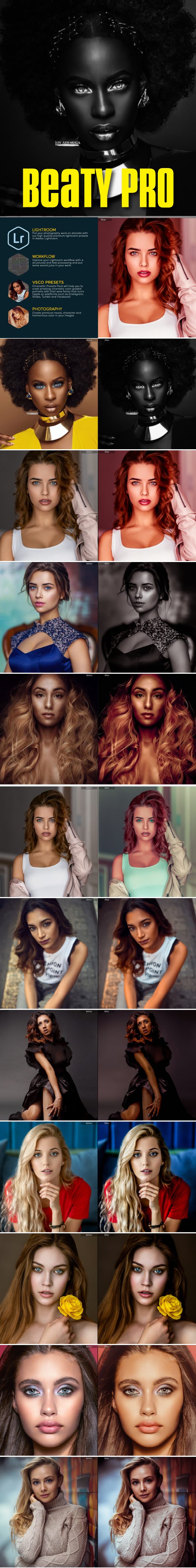 18 Beauty Skin Retouch Lightroom Presets