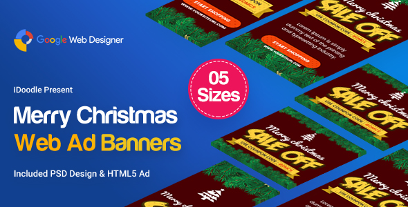 Christmas Banner HTML5 - Animated