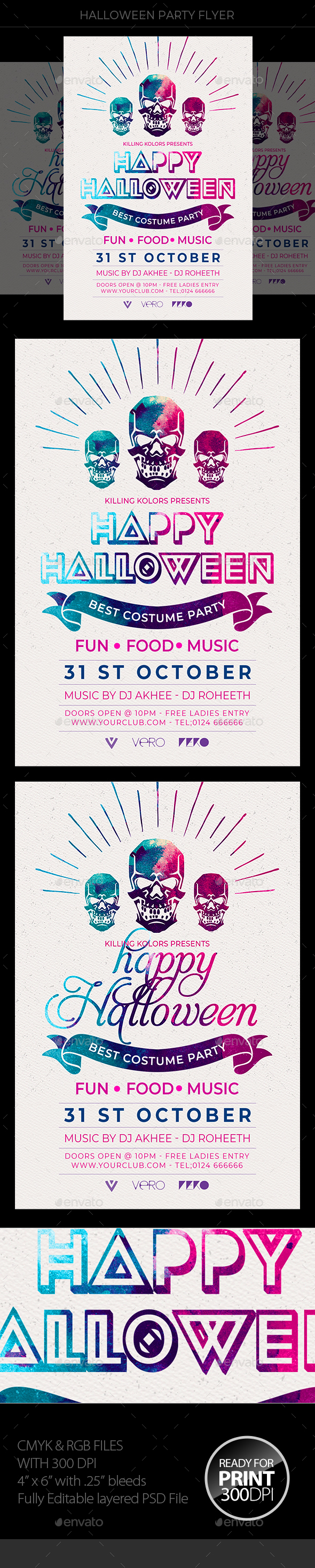 Halloween Flyer - Clubs & Parties Events