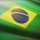 fabric pattern waving brazil flag of - VideoHive Item for Sale