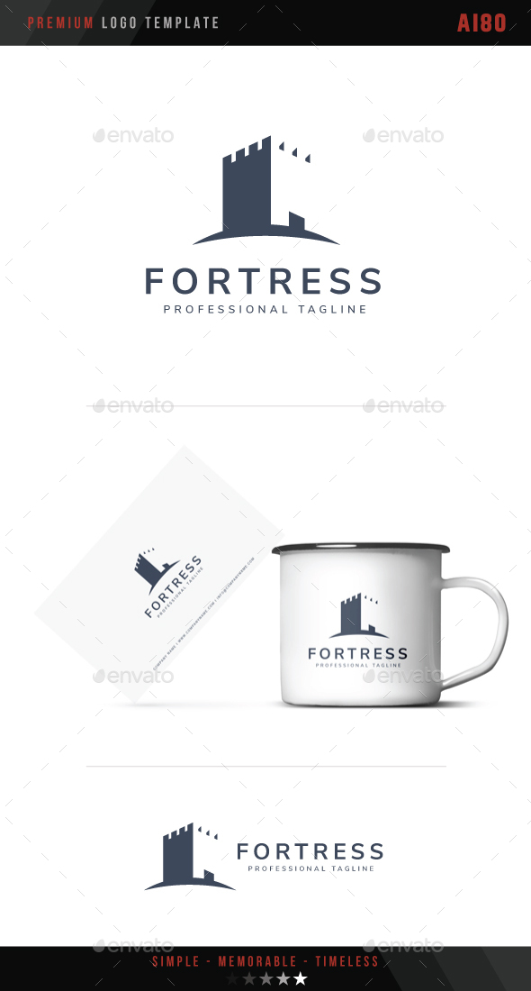 Fortress Logo - Buildings Logo Templates