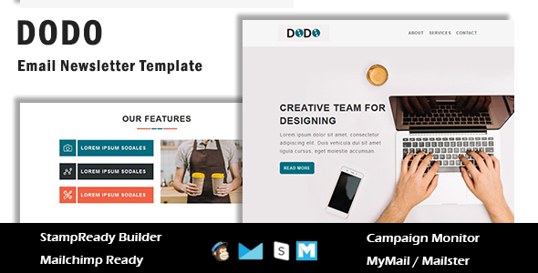 Dodo - Multipurpose Responsive Email Template With Online StampReady Builder Access