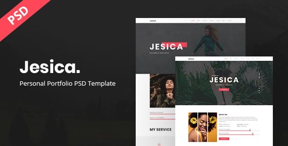 Jesica | Personal Portfolio PSD Template