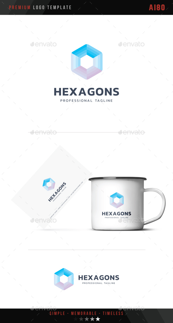 Hexagons Logo - Abstract Logo Templates