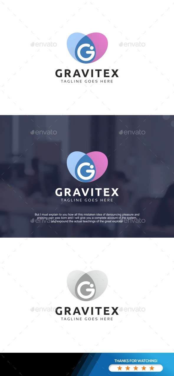 Gravitex G Letter Logo - Letters Logo Templates
