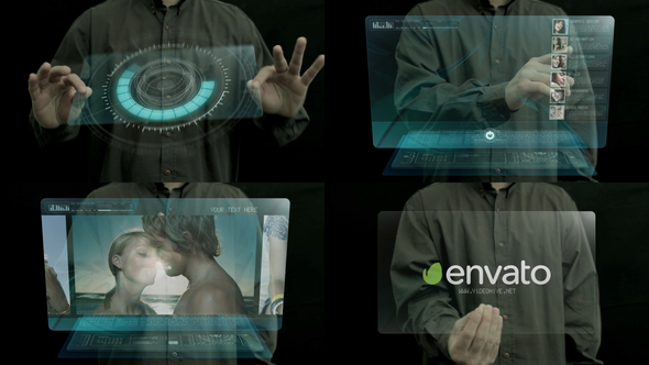 Holographic touch - VideoHive 477388