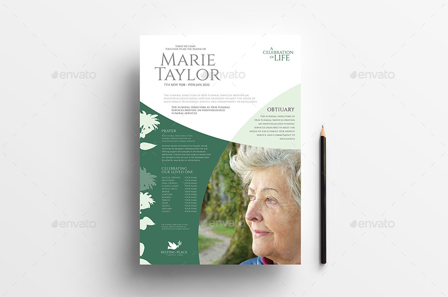 Funeral Service Flyer / Poster, Print Templates | GraphicRiver