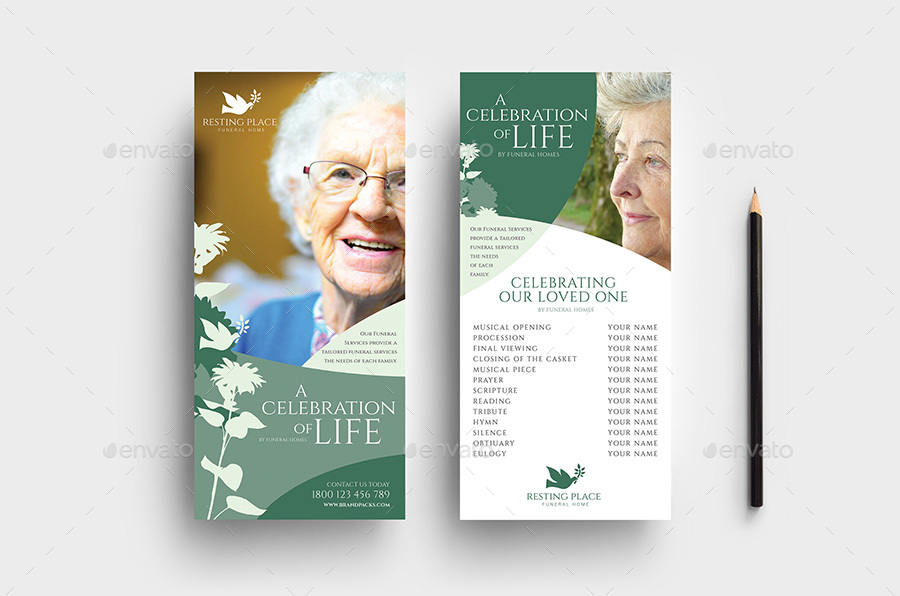 funeral home business card designs