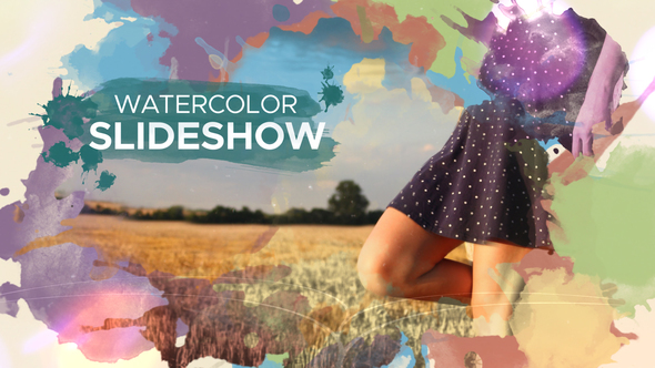 Watercolor Parallax Slideshow