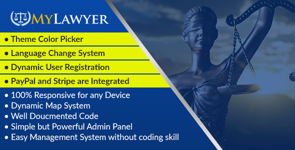 MyLawyer – Dynamic Lawyer Directory System Script