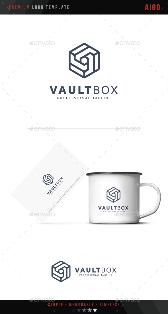 Vault Box Logo - Abstract Logo Templates