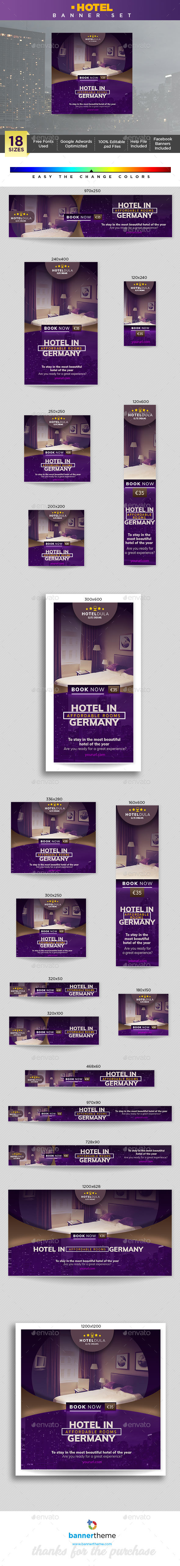 Hotel Banner - Banners & Ads Web Elements