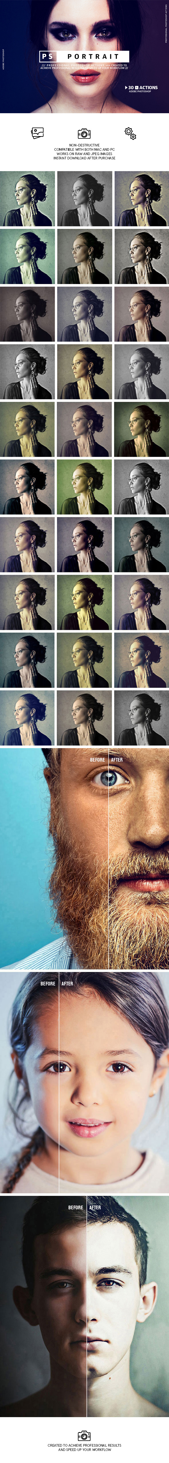 Portrait - Photoshop Actions - Photo Effects Actions