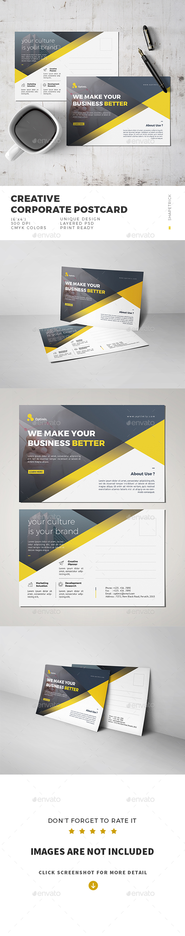 Postcard - Cards & Invites Print Templates