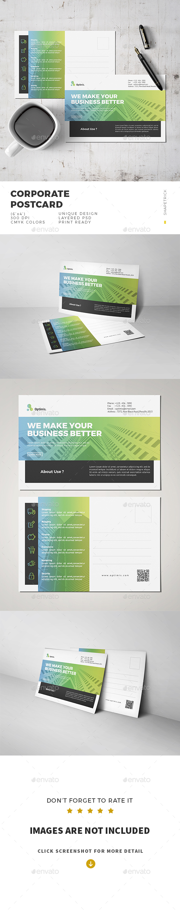 Postcard - Cards & Invites Print Templates