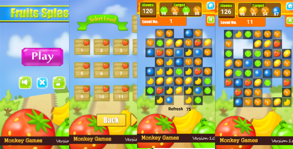 Construct 2 Match 3 Game + Admob - CodeCanyon Item for Sale