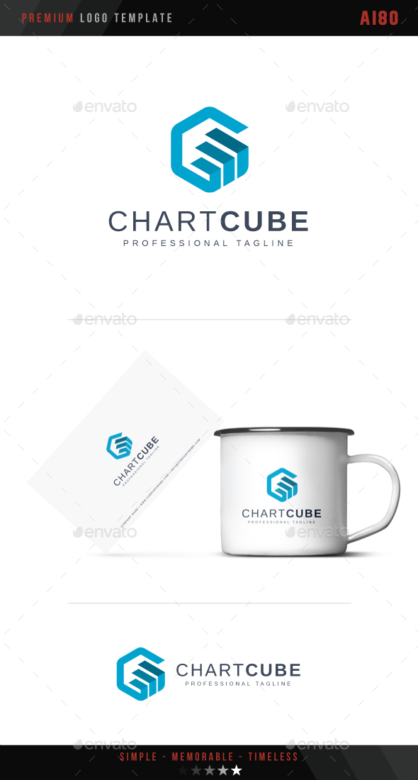 Chart Cube Logo - Abstract Logo Templates