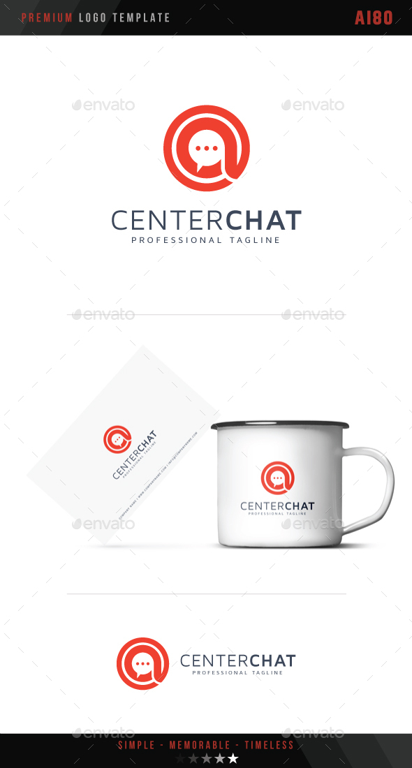 Center Chat Logo - Symbols Logo Templates