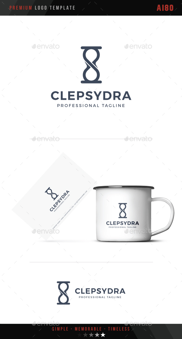 Clepsydra Logo - Objects Logo Templates