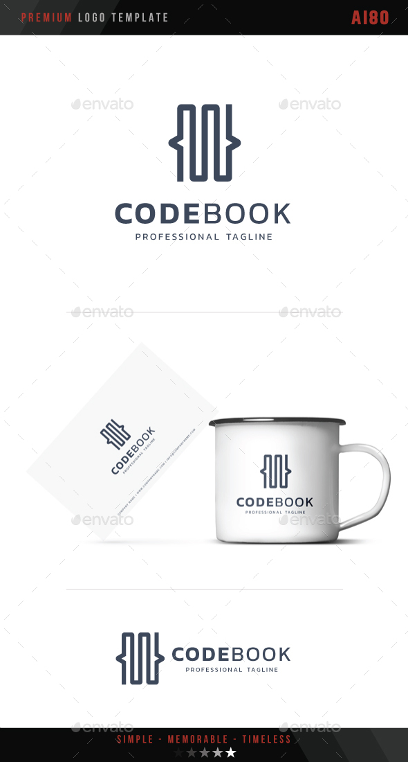 Code Book Logo - Symbols Logo Templates