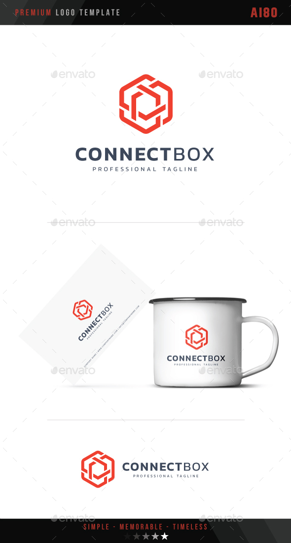 Connect Box Logo - Abstract Logo Templates
