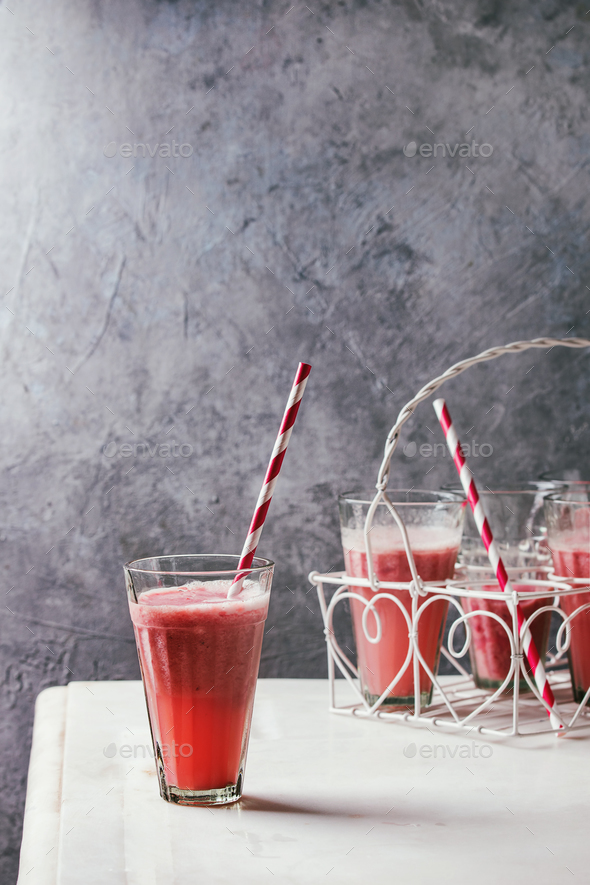 Red fruit cocktail - Stock Photo - Images
