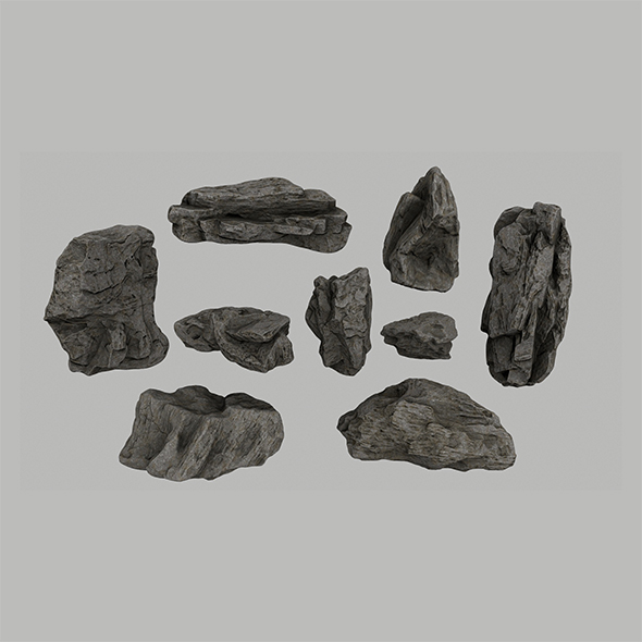 rocks set - 3Docean 22622618