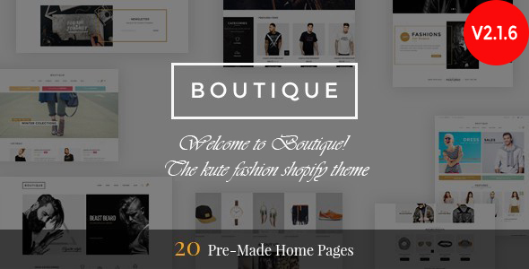Boutique - Responsive Shopify Theme - Fashion Shopify