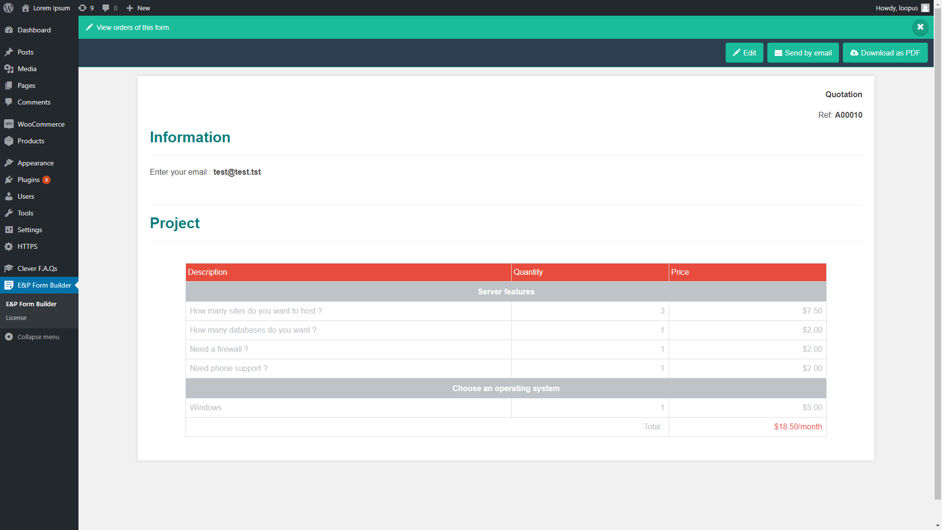 Wp Cost Estimation Payment Forms Builder By Loopus Codecanyon Wp Cost Estimation Payment Forms Builder Templates