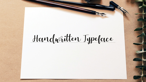 Hand-Written Typeface - VideoHive 22625811