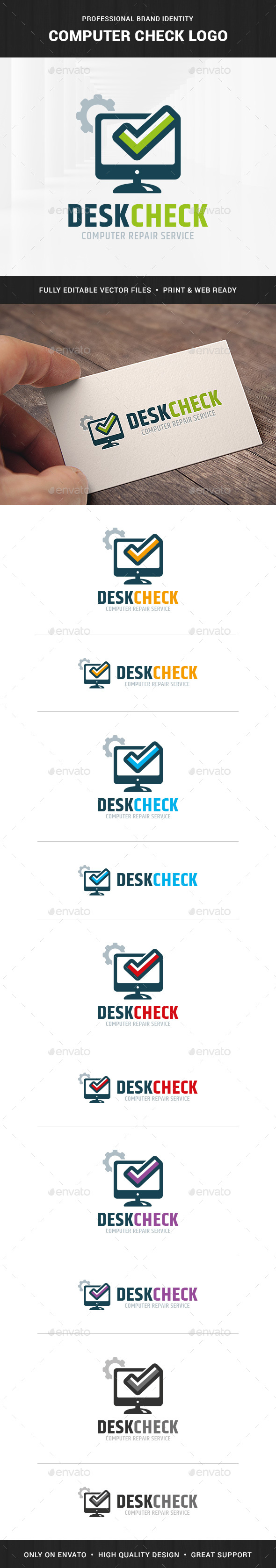 Computer Check Logo Template - Objects Logo Templates