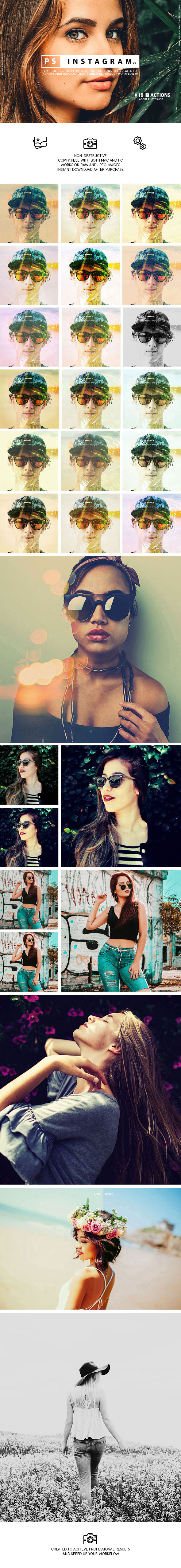 Instagram V2 Presets - Photo Effects Actions