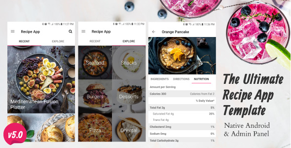 Ultimate Recipe App Template - CodeCanyon Item for Sale