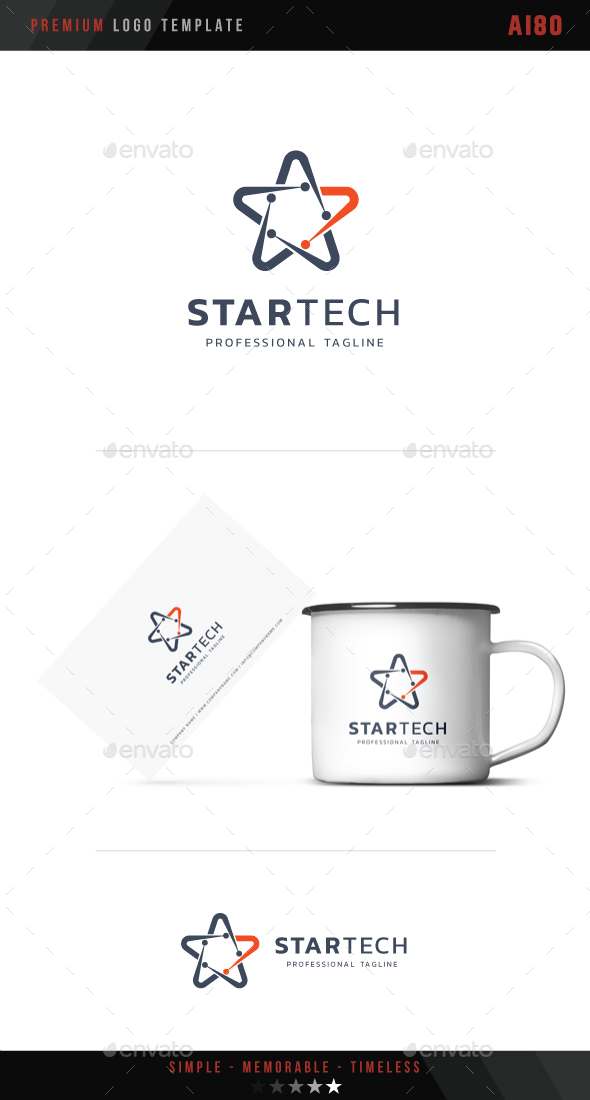 Star Tech Logo - Symbols Logo Templates