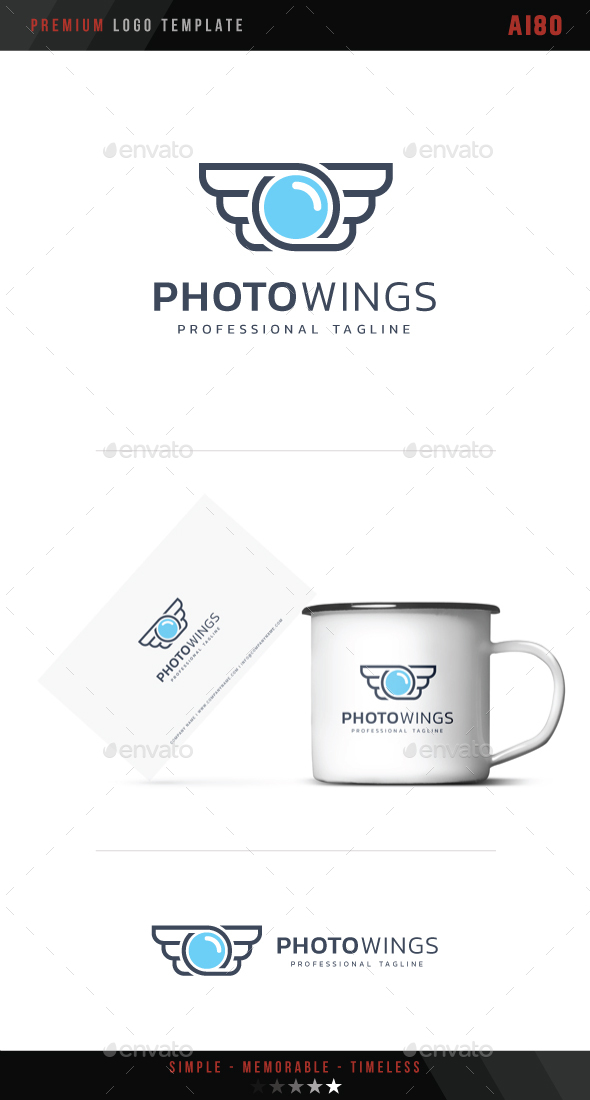 Photo Wings Logo - Symbols Logo Templates