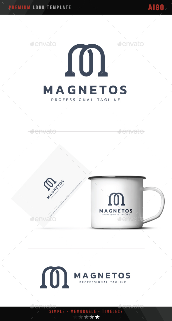 Letter M - Magnetos Logo - Letters Logo Templates