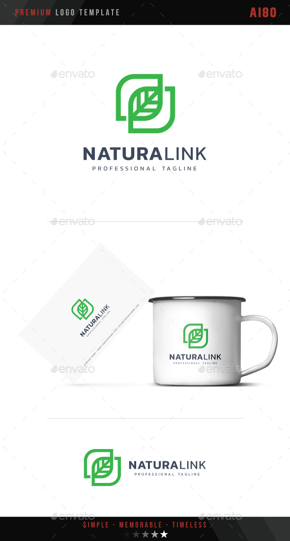 Natura Link Logo - Abstract Logo Templates