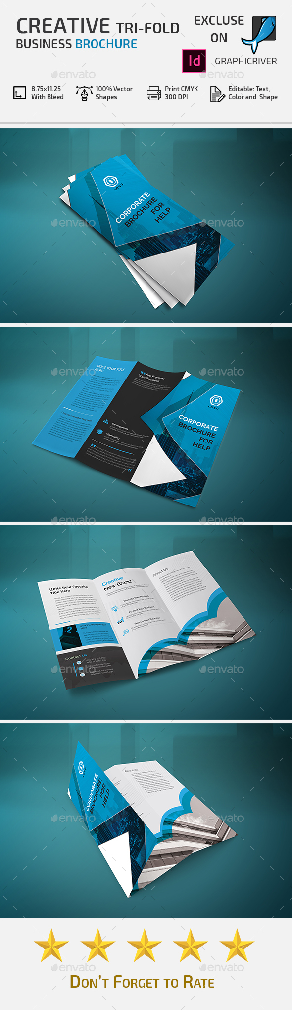 Tri-fold Brochure - Brochures Print Templates
