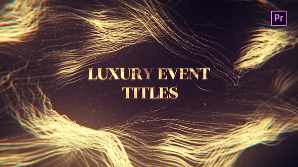 Luxury Event Titles Mogrt