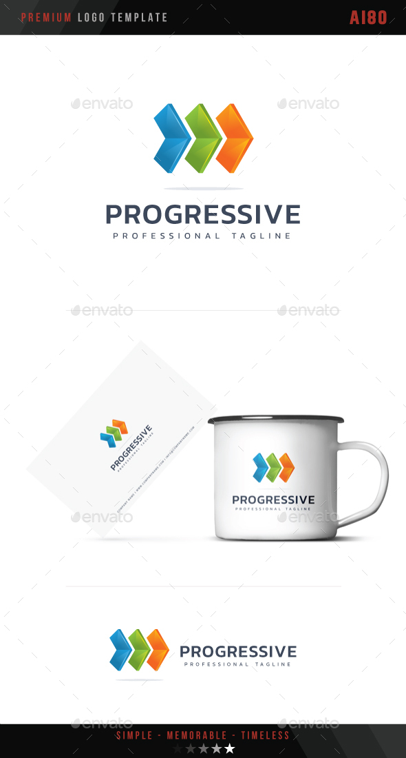 Progressive Logo - Abstract Logo Templates