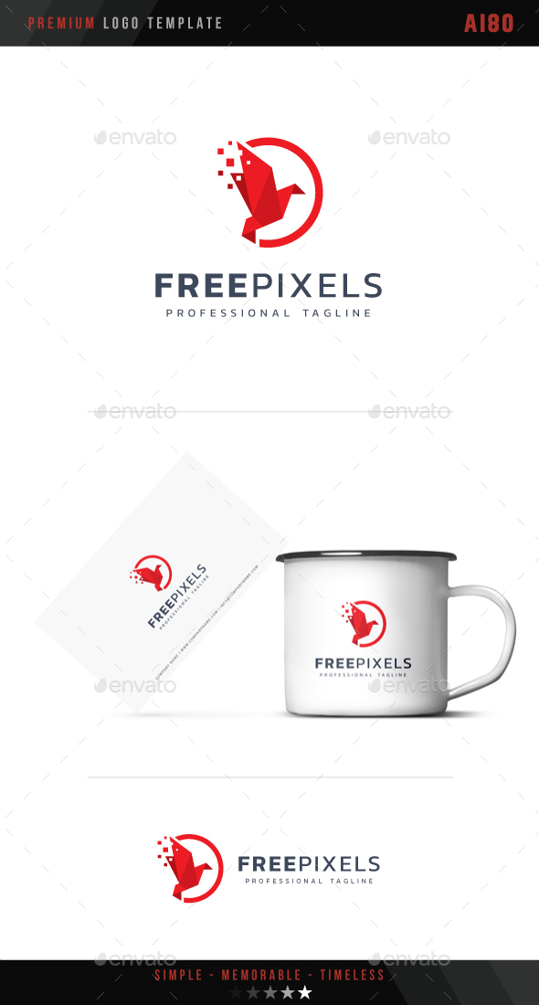 Free Pixels Logo - Abstract Logo Templates